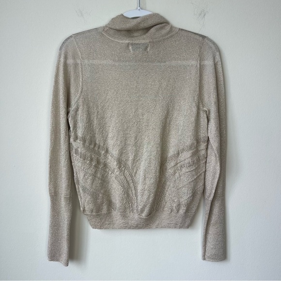 NWT Anthropologie Angel of the North Shimmer Savine Turtleneck Sweater - Picture 6 of 7